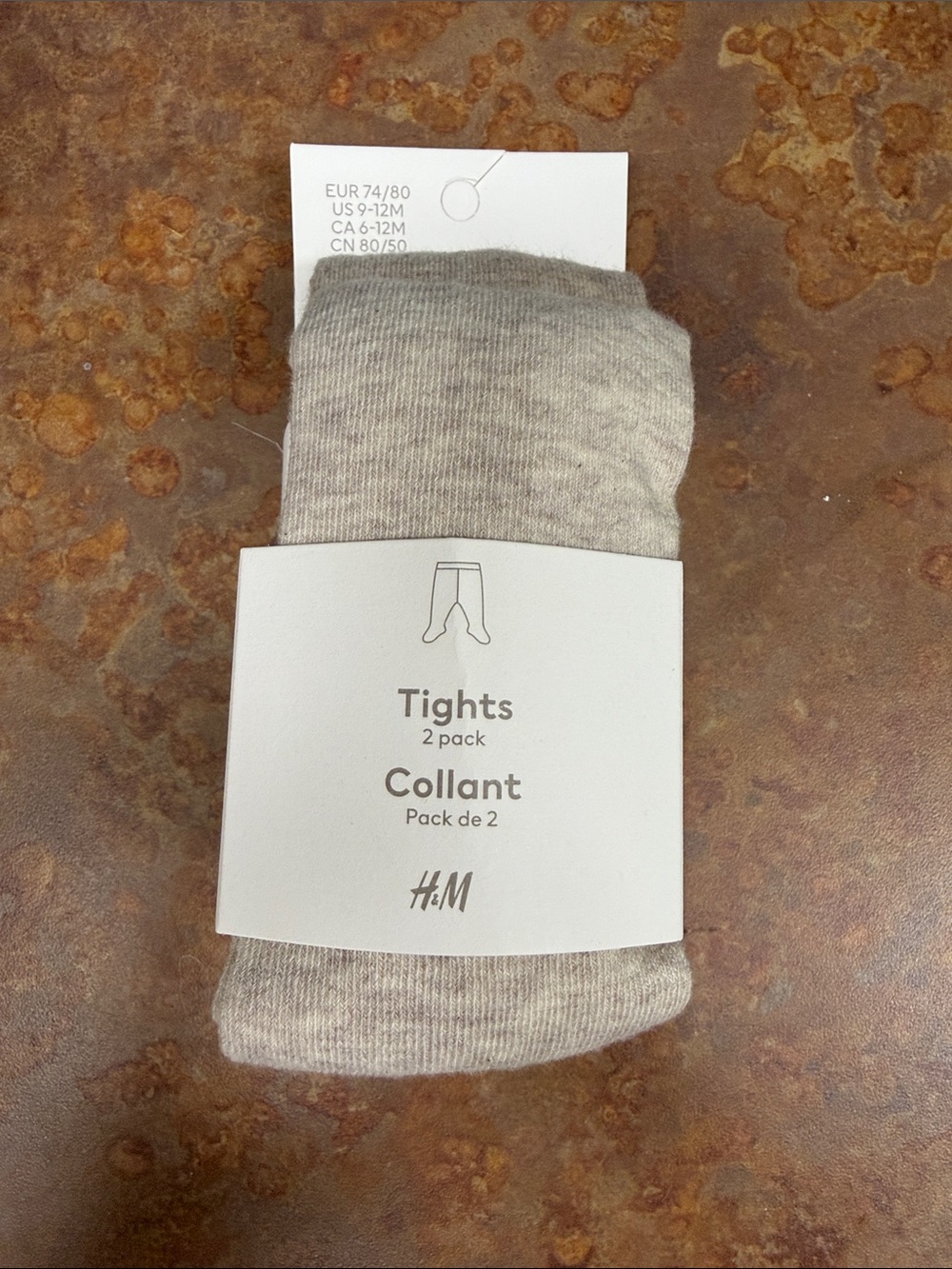 H&M Kids Beige 2-Pack Tights